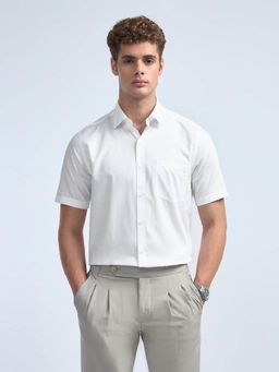 Arrow - Men White Liberty Regular Fit Dobby Iconic Shirt