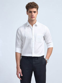 Arrow - Men White Liberty Regular Fit Dobby Iconic Shirt