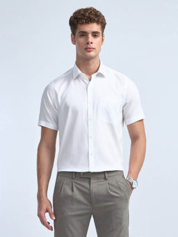 Arrow - Men White Liberty Regular Fit Dobby Iconic Shirt