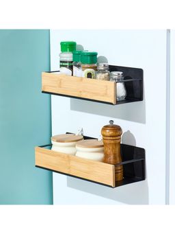 ARHAT ORGANIZERS - Bamboo Magnetic Rack (Set Of 2)