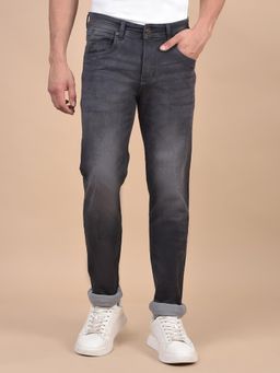 Cantabil - Men Solid Grey Casual Ultra Narrow Jeans
