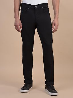Cantabil - Men Solid Black Casual Ultra Narrow Jeans