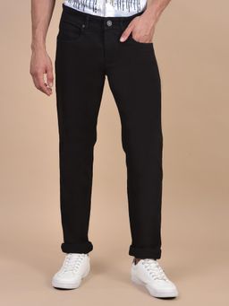 Cantabil - Men Solid Black Casual Ultra Narrow Jeans