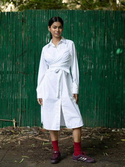 Doodlage - White Thea Shirt Dress
