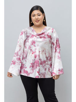 PURYS PLUS - Red Printed Regular Fit Top