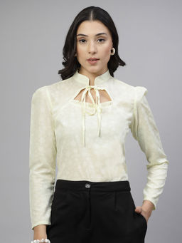 Style Quotient - Yellow Floral Regular Fit Top