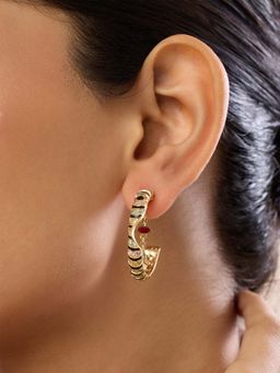 Isharya - Multi-Colour Illusia Stones Earrings In 18Kt Gold Plated