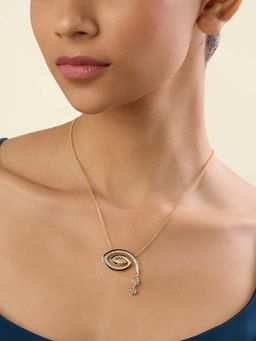Isharya - White Intuita Pendant Necklace In 18Kt Gold Plated