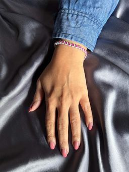 Mon Tresor - Round Red With Dia Halo