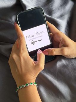 Mon Tresor - Green Emerald Envy Tennis Bracelet