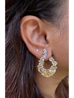 Mon Tresor - Golden Aurora Yellow Sapphire Earrings