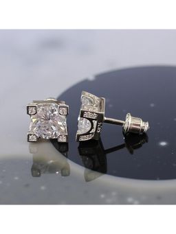 Mon Tresor - White 2 Carat Round Solitaire With 4 Corner Diamonds