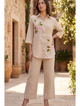Autumnlane - Hiral Pecan Embroidery Co-Ord Set