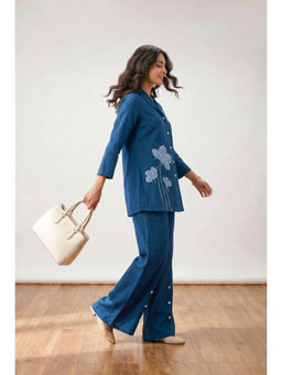 Autumnlane - Sargi Cobalt Embroidery Cotton Co-Ord Set