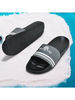 WOODLAND - Mens Dark Grey Sliders