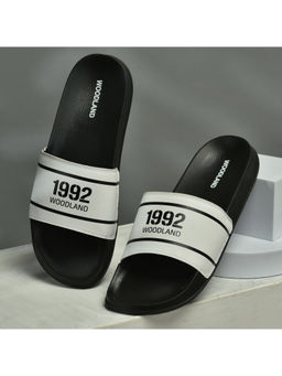 WOODLAND - Mens White Sliders