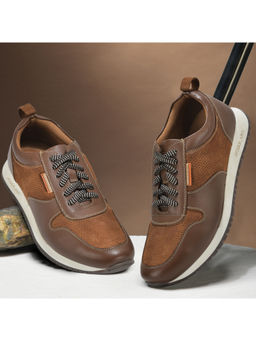 WOODLAND - Mens Brown Casual Sneakers