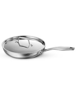 TRAMONTINA - Aeion Triply Non Toxic Stainless Steel Fry Pan with lid 26cm NSF Certified