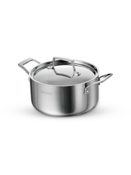 TRAMONTINA - Aeion Triply Non Toxic Stainless Steel Casserole with Lid 20cm-3.1L NSF Certified
