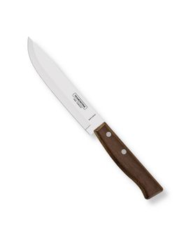 TRAMONTINA - Tradicional Stainless Steel Kitchen Knife Plain edge Brazilian Wood Handle
