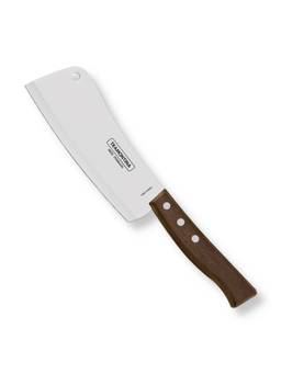 TRAMONTINA - Tradicional Stainless Steel Cleaver Knife Plain Brazilian Wood Handle Kitchen Knife