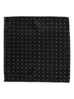 The Tie Hub - Black Polka Pocket Square For Men