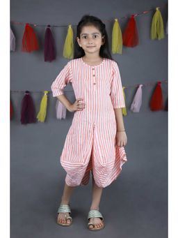 The Cotton Staple - Peach Cowl Dress