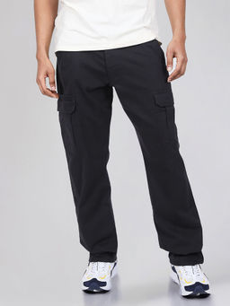 Wrangler - Men Black Solid Cargo