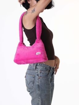 Pebbl Studio - Pink Baddie Baguette Hand Bag