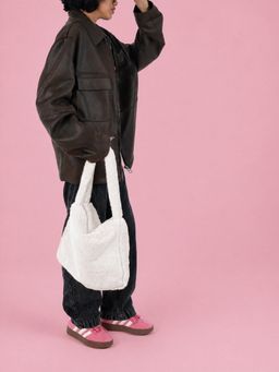 Pebbl Studio - White Snow Mini Tote Bag