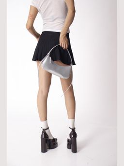Pebbl Studio - Silver Platinum Sugar baby Baguette Bag