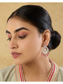 Indinoor - Pink Pair Of Nazanin Danglers