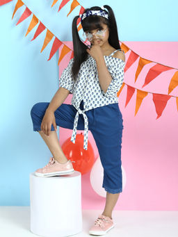 Biba - Blue Floral Top