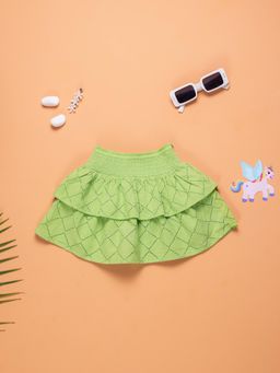 Purple United Kids - Girls Schiffley Skirt-Green