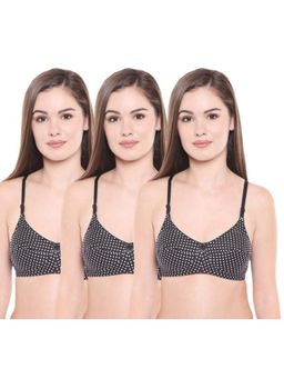 Bodycare - Pack of 3 Perfect Coverage Bra In Black Colour
