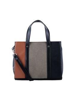 Toteteca - Grey Tri Color Hand Bag