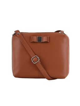 Toteteca - Tan Bow Sling Bag
