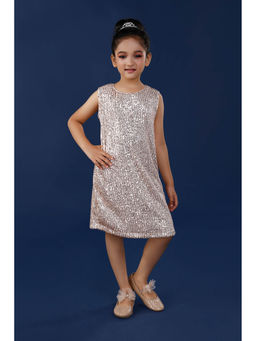 ZIP ZAP ZOOP - Golden Sequins Party Dress