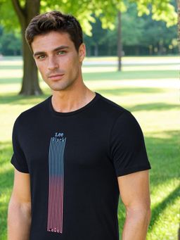 Lee - Mens Graphic Blue T-Shirt (Slim)