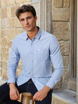 Lee - Mens Solid Blue Shirt (Slim)