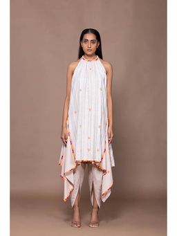 Mamicha - Sand Skin Halter Neck Multicolour Kurta