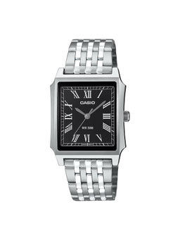 Casio - ENTICER Men Analog Black Dial Rectangular Shape Watch MTP-B190D-1BVDF-(M)