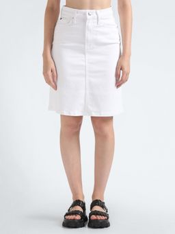 Tommy Hilfiger - Slim Fit Solid High Rise Mini Skirt