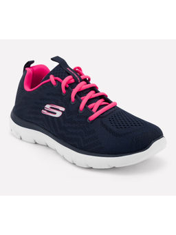 SKECHERS - Womens SUMMITS Navy Blue Casual Sneakers