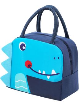 House of Quirk - Insulated Reusable Lunch Bag Printed Lunch Bags For Office Outdoor Picnic (Blue)