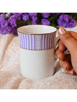 ICHKAN - Stripe Purple Classic Coffee Mugs (Pack of 6)