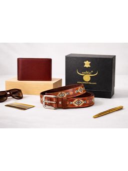 Celtic - Heritage Edition Premium Printed Belt Genuine Leather Wallet Gift Set