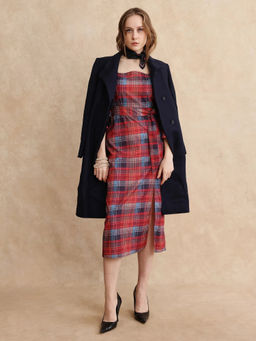 RAREISM - Olappo Print Midi Dress with Belt (Set of 2)