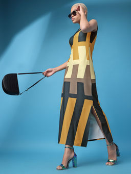 PURVAJA - Printed Multi-Color Bodycon Dress