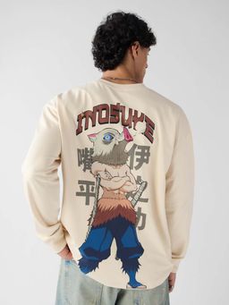 The Souled Store - Official Demon Slayer: Inosuke Men Oversized T-Shirt